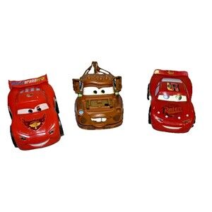 Disney Pixar Cars Off Road Lot of 3 (McQueen, Mater, McQueen) 2005, 2010 5.5 In